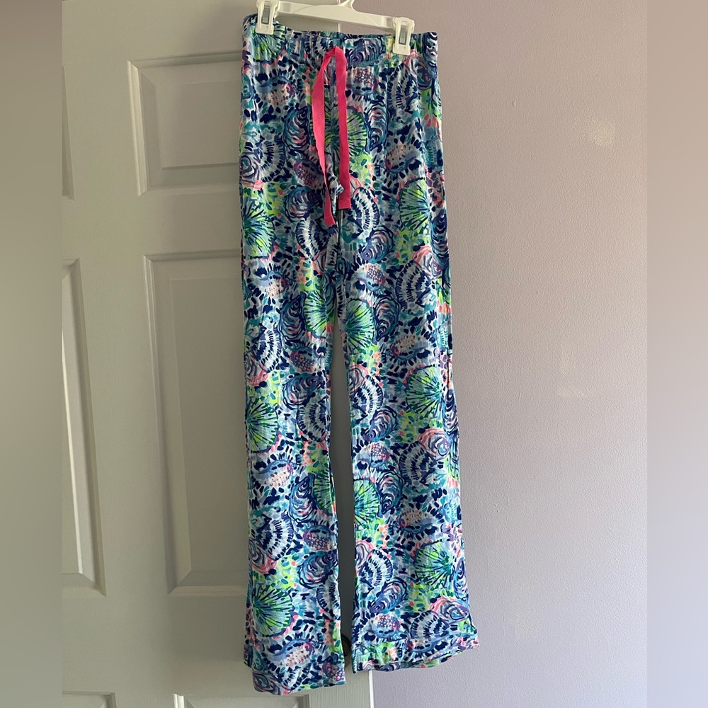 Lilly Pulitzer Pajama Pants in Ocean Commotion